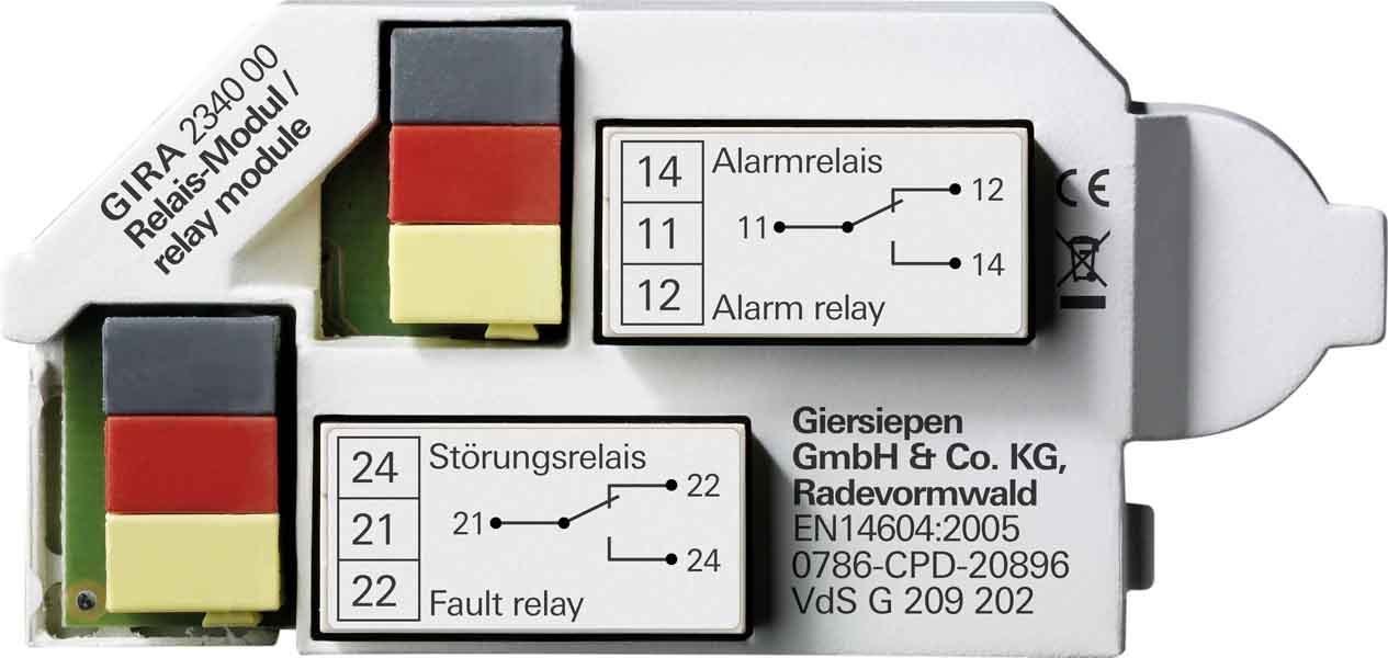 Gira 234000 Relaismodul Rauchwarnmelder Dual VdS Rauchmelder