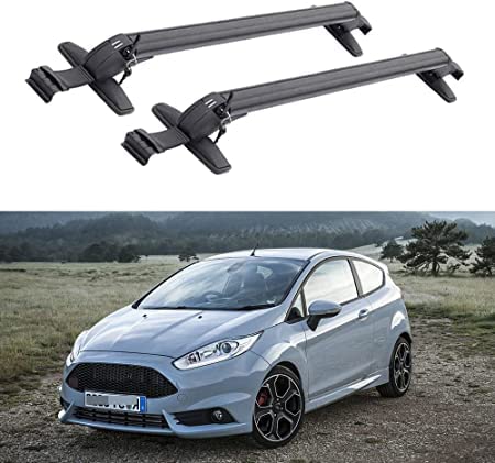 Auto DachträGer FüR Ford Fiesta MK7 2013+, FahrradträGer Dachboxen LastenträGer Aus Aluminium Mit Allgemeiner Betriebserlaubnis