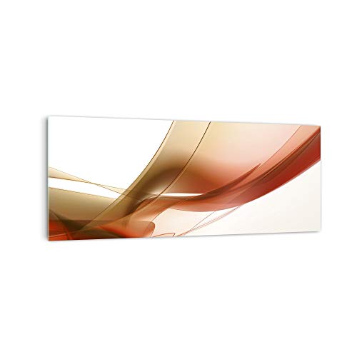 DekoGlas Küchenrückwand 'Braune Wellen' in div. Größen, Glas-Rückwand, Wandpaneele, Spritzschutz & Fliesenspiegel