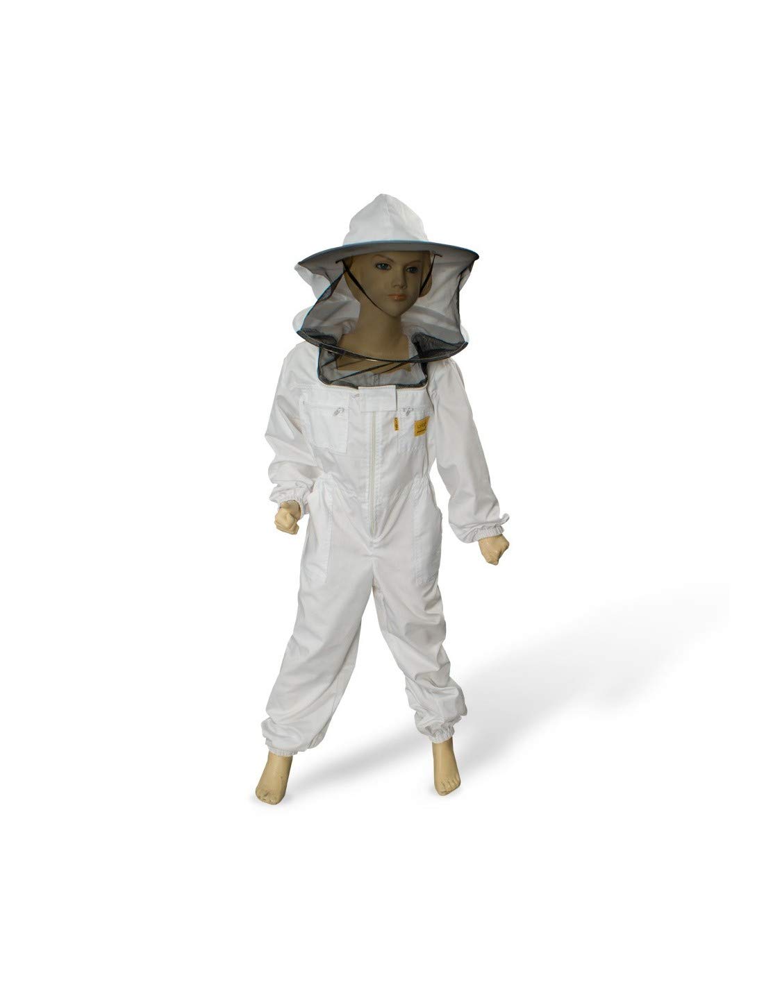 LYSON Kinderanzug mit abnehmbaren Hut Kinderoverall mit Schleier Schutzkleidung für Kinder, Imker Anzug Imkeranzug Schutz vor Bienen 128