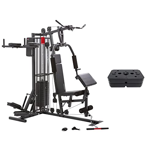 Christopeit Sport SP 5000 inkl. Gewichtsplattenset - Kraftstation für Oberkörper, Rücken, Arme, Bauch, Beine, Multi-Gym