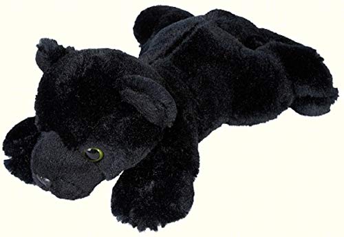 Ravensden Weicher Plüsch, liegender schwarzer Panther, 25 cm