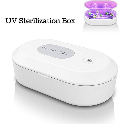 Topchances Multifunktionale Mini-Sterilisator-Box, tragbares kabelloses Ladegerät, UV-Desinfektionsbox für Make-up-Werkzeug und Nagelwerkzeuge