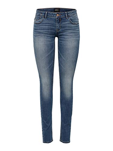 ONLY NOS Damen ONLCORAL Superlow SK JNS BB CRYA041 NOOS Skinny Jeans, Blau (Dark Blue Denim Dark Blue Denim), 40/L30 (Herstellergröße: 31)
