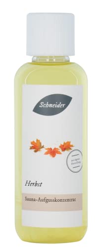 Saunabedarf Schneider - Aufgusskonzentrat Herbst - fruchtig-blumiger und erdiger Saunaaufguss - 250ml Inhalt