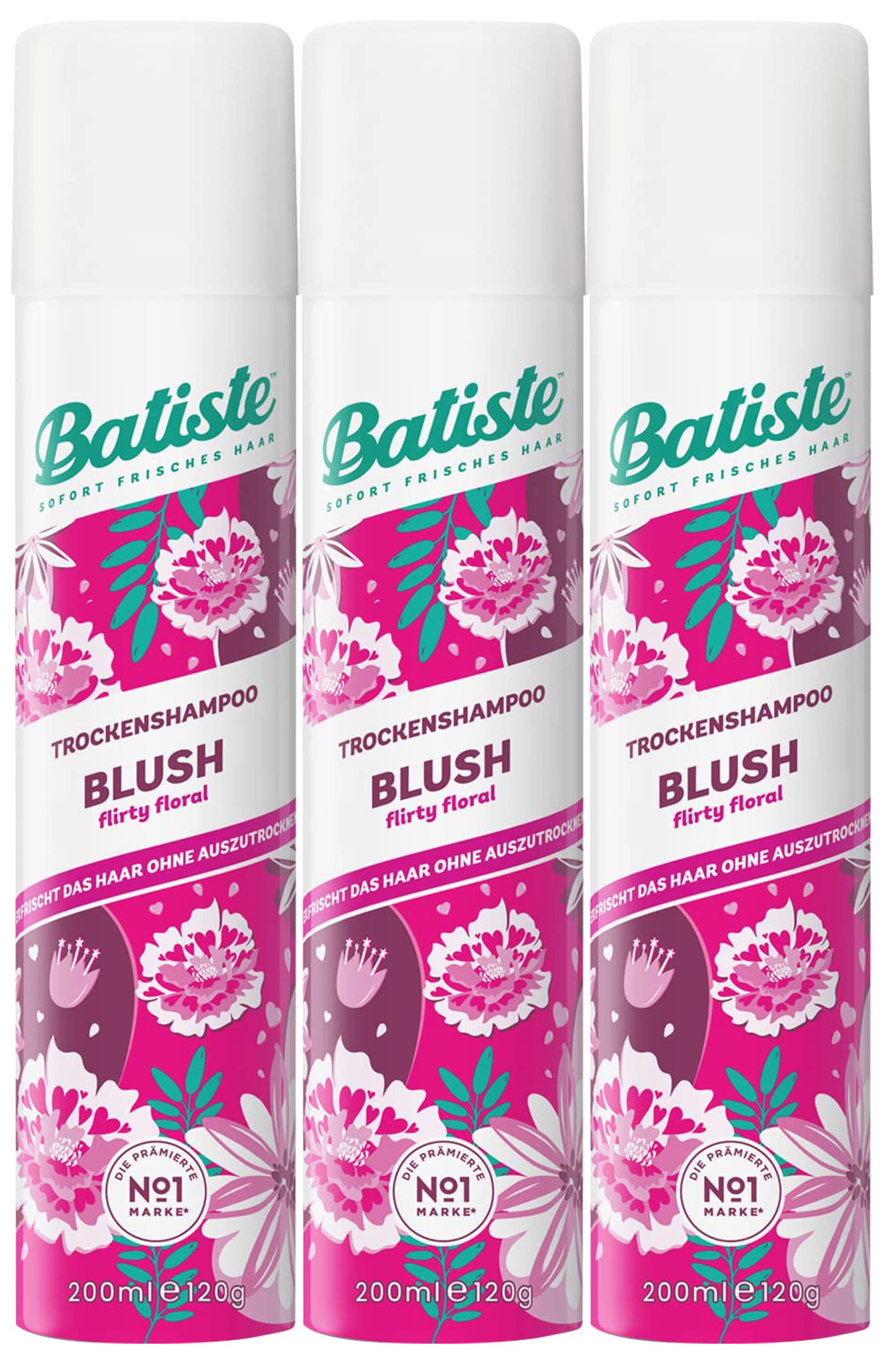 Batiste Trocken-Shampoo Blush, 200 ml, 6 Stück (1er Pack)