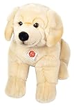 Teddy Hermann 92747 Golden Retriever Hund sitzend 50 cm, Kuscheltier, Plüschtier mit recycelter Füllung