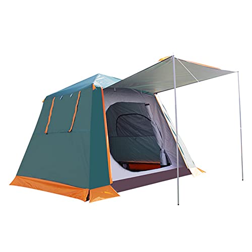 Zelte für Camping mit Veranda, automatisch aufklappbares Tipi, einfach aufzubauendes Familienzelt, perfekt für Strand, Outdoor, Reisen, Wandern, Camping, Jagen, Angeln ziyu