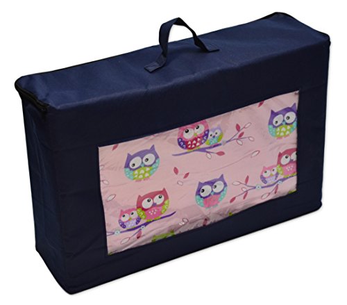 Best For Kids Matratze für das Reisebett 120 x 60 x 6 cm inkl.Transporttasche mit TÜV Kinder-Rollmatratze Kindermatratze in 3 Farben, Reisebettmatratze mit Tragetasche (Rosa)