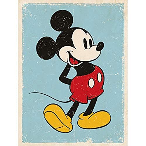 Disney Leinwanddruck, Polyester, Mehrfarbig, 40 x 50 cm