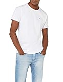 Tommy Hilfiger T-Shirt Herren Kurzarm TJM Original Slim Fit, Weiß (Classic White), M