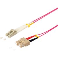 S/CONN maximum connectivity LWL-Duplex Patchkabel LC/SC 50/125µ, OM4, violett, 20,0m (77942/4)