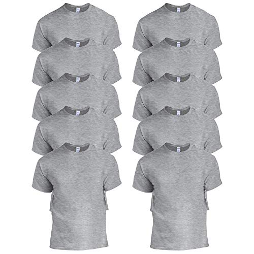 Gildan Herren Heavy Cotton Adult T-Shirt, Grau-Sport Grey, 4X-Groß