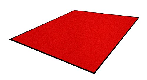 Andersen 1959761 Classic Impressions Solid Nylon Faser Innenraum Bodenmatte, Nitrilgummirücken, 830 g/sq. m, 75 cm Breite x 85 cm Länge, Rot