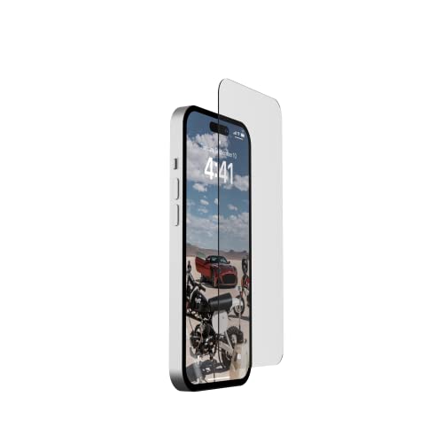 Urban Armor Gear UAG PLUS Tempered Glass Displayschutzfolie Apple iPhone 14 Pro [9H zweifach gehärtetes Glas, Anti-Fingerabdruck, 3D Touch kompatibel, 0,2mm dünn, Ultra klar]