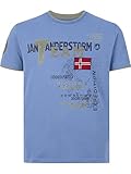Jan Vanderstorm Herren T-Shirt Sölve blau L - 52/54