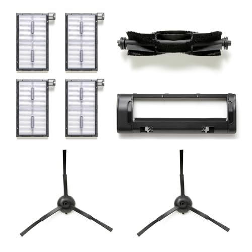 eufy Ersatzteile-Set X8 Pro Serie Saugroboter, Rollbürste ×1 + Bürstenschutz ×1 + Seitenbürste ×2 + Waschbarer Filter ×4
