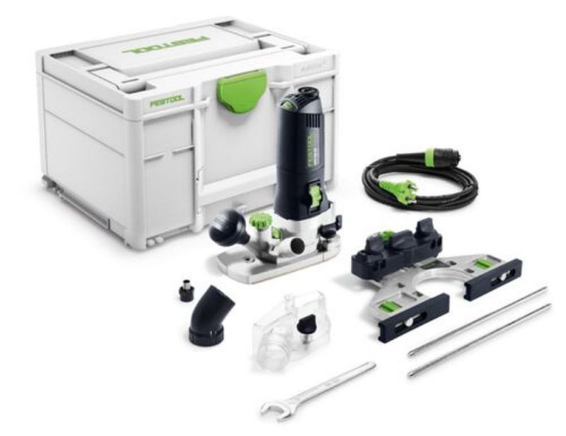 Festool Modul-Kantenfräse MFK 700 EQ-Plus (mit Seitenanschlag, Spannzange, Gabelschlüssel, Schraubendreher, Absaughaube, plug it-Netzkabel), im Systainer