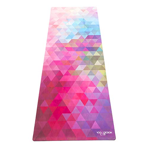 Yoga Design Lab Combo Yogamatte | rutschfest, Matte/Handtuch, Guter Halt bei viel Schweiß, Naturkautschuk | mit Tragegurt (Tribeca Sand, 3.5mm)