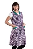 Damenkittel Kittel Schürze Hauskleid ohne Arm Baumwolle bunt, Farbe:Dessin 4, Größe:64