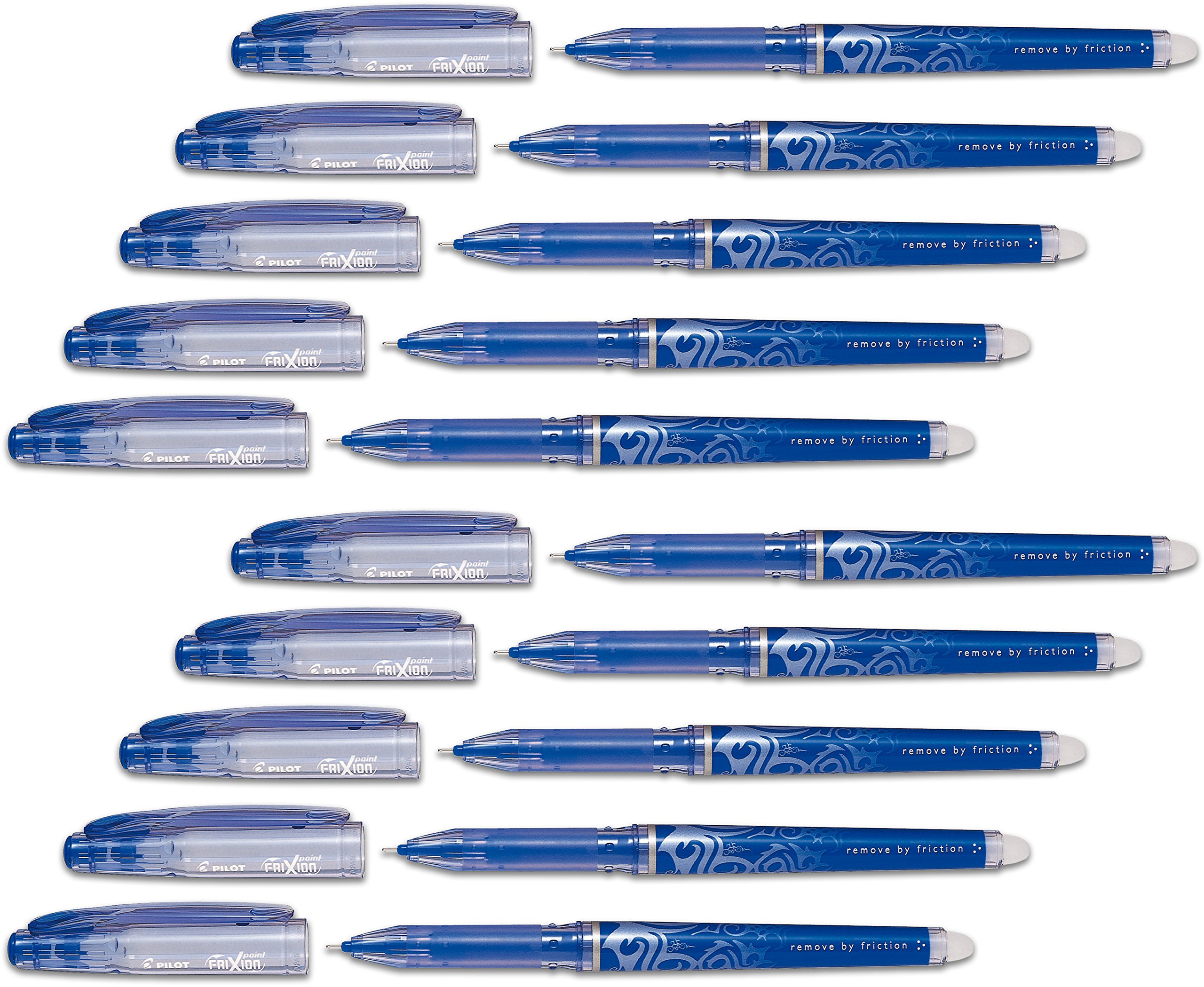 Pilot Tintenroller Frixion, radierbar (10 Stifte, blau)