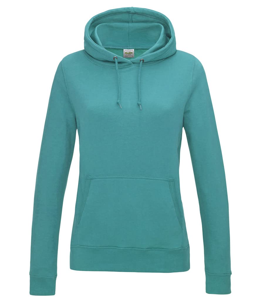 AWDis Damen Girlie College Hoodie Kapuzenpullover, Blau (Hawaiian Blue), 46