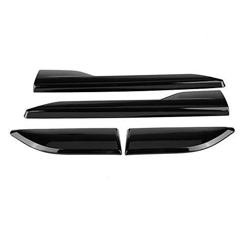 Seitliche Kotflügelverkleidung, 4Stk. Auto-ABS-Kotflügel Seitenluftauslassverkleidung für Evoque 2012-2018(Piano Black)