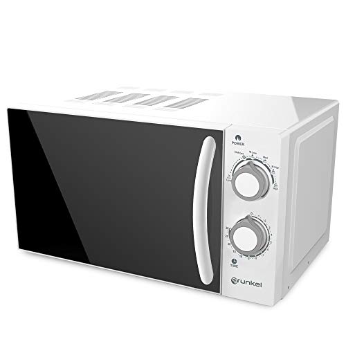 Grunkel - MW-20SG - Microwave White with 20 Litre Capacity and 6 Power Levels Defrost and Timer Function up to 30 Minutes - 700 W - White