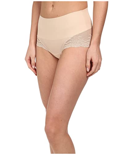 Spanx Damen Undie-TECTABLEACE HI-Hipster Taillenslip, Beige (Soft Nude 0), 42 (Herstellergröße: L)