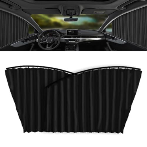 Universal Fit Magnetic Car Side Window Privacy Sunshade, Magnetic Car Curtains, Car Sun Shade Side Window, Removable Car Window Curtains (Black,Back Row)