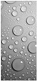 posterdepot ktt0106b Türtapete Türposter Wassertropfen in schwarz weiß-Größe 93 x 205 cm