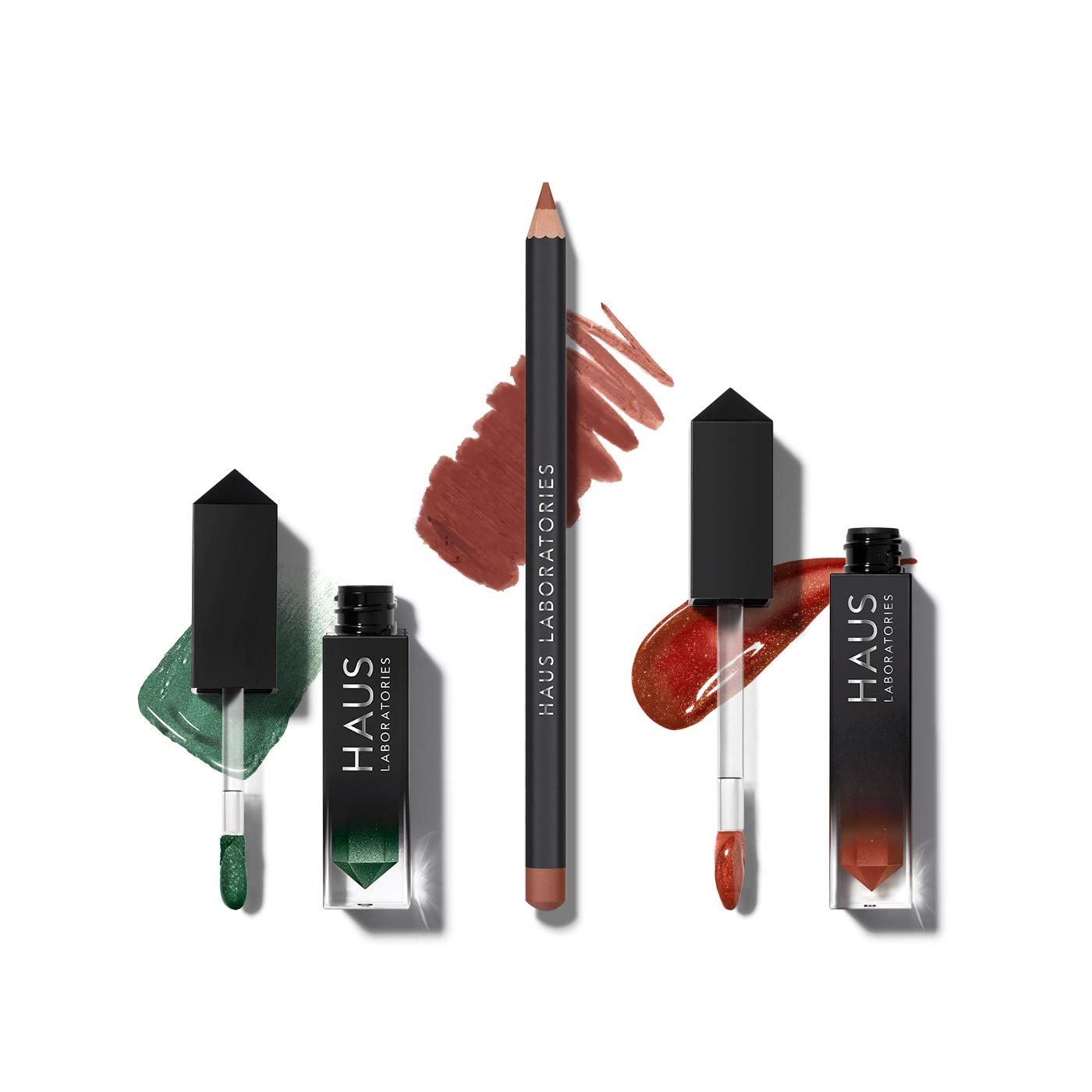 HAUS LABORATORIES By Lady Gaga: HAUS OF COLLECTIONS | Make-Up-Set Mit Tasche, Flüssigem Lidschatten, Lipliner-Stift Und Lipgloss In 9 Sets, Vegan Und Tierversuchsfrei | 3-Teiliges Spar-Set