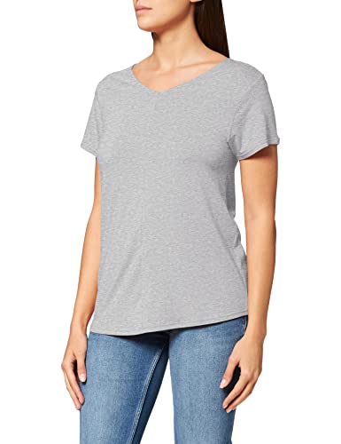 Skiny Damen Sleep & Dream Shirt Kurzarm Schlafanzugoberteil, Grau (Stone Grey Melange 5593), (Herstellergröße: 38)