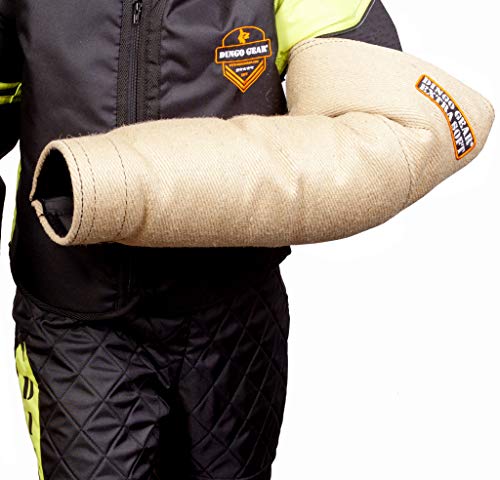 DINGO GEAR Soft Bite Sleeve mit Griff für Hundetraining, handgefertigt aus Jute, Ködermanschette für Linke und rechte Hand S01957