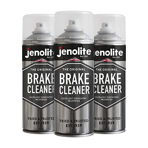 JENOLITE 3 x Bremsenreiniger Aerosol - 3 x 400ml (reduziert Bremsgeräusche & verbessert die Bremsleistung)