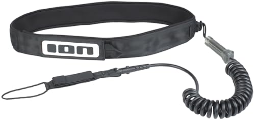 Ion Wing/SUP CORE Safety Coiled Leash 2022 Black, S-M/8'
