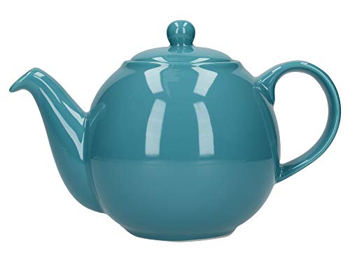 London Pottery Globe Teekanne mit Sieb, Keramik, Aqua, 4 Cup (900 ml)