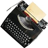 STIDE Tragbare Altmodische Mechanische Schreibmaschine,Vintage Finish Antike Schreibmaschine,Schreibmaschinen für Schriftsteller,Erhältlich in Zwei Farben,Black