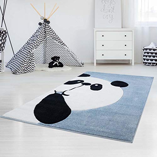 Kinderteppich »Bueno Kids 1389«, Carpet City, rechteckig, Höhe 13 mm, Panda Bär in pastell Farbtönen