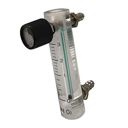Sharplace Sauerstoff-Durchflussmesser Durchflussmesser zur Messung von Sauerstoff Luft Gas, 0-3L