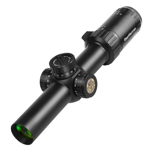 WestHunter Optics HD 1.2-6x24 IR FFP Compact Riflescope, 30mm Tube First Focal Plane Tactical Shooting Scope with Illuminated 1/2 MOA Reticle | Only Optics