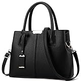 Handtasche Tasche Damen Damenhandtasche Damenhandtaschen Umhängetaschen Handtaschen für Damen stilvoll Damenhandtaschen und Geldbörsen Black