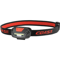 COAST FL13 - LED-Stirnleuchte FL13, 250 lm, schwarz / rot, IPX4, 2x AAA