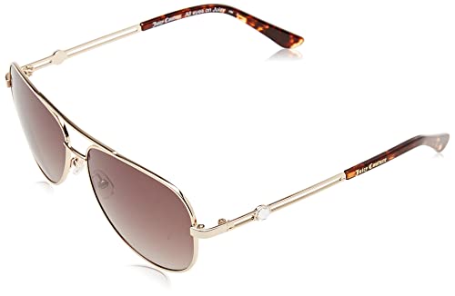 Juicy Couture Unisex Damen Flieger Sunglasses, 3YG/HA Light Gold, 58