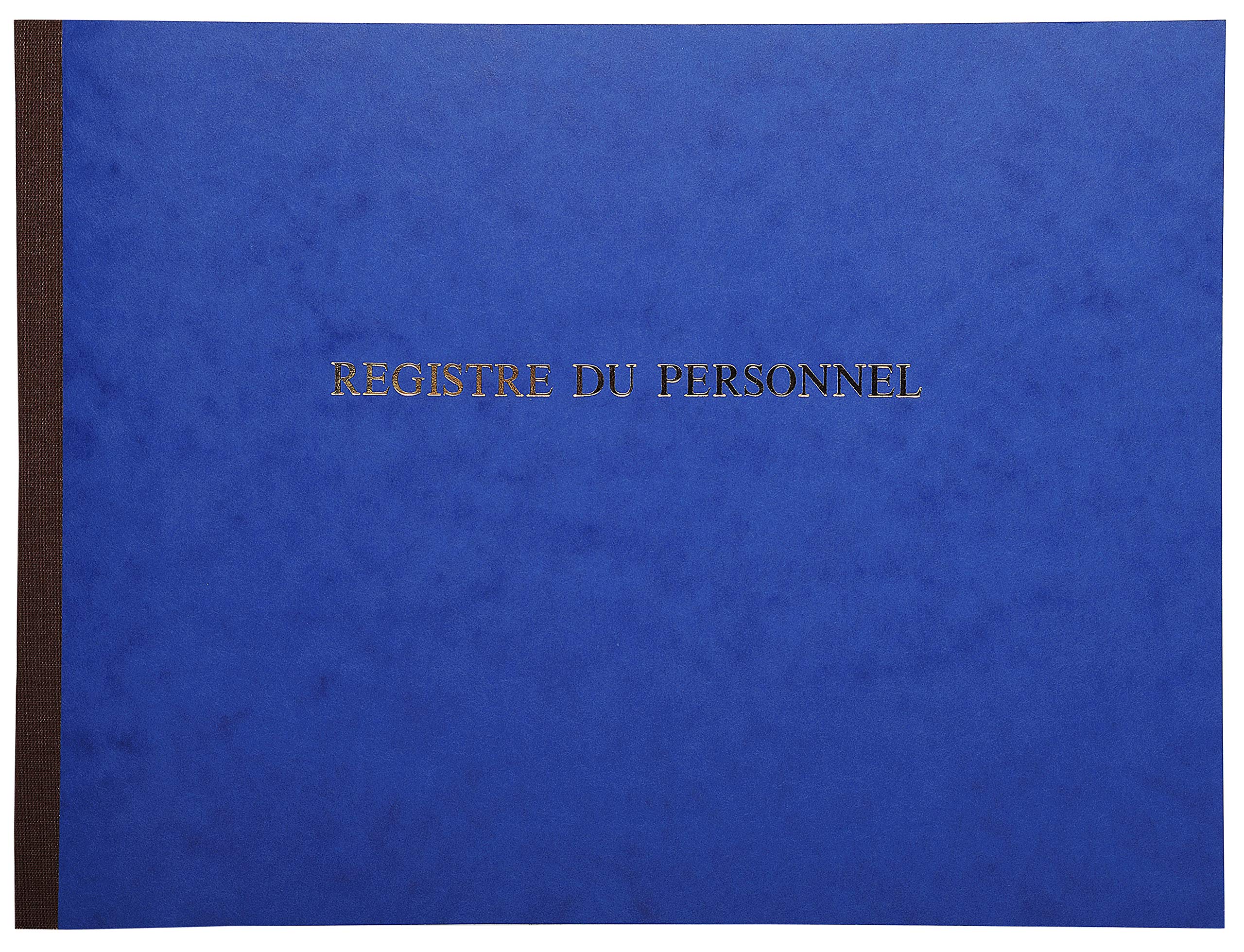 Le Delphin – Ref. 310D – 1 Register für Beschäftigte und Praktikanten – weicher Einband aus glänzendem Karton – horizontales Format – Maße 24 x 32 cm – 52 Seiten – Farbe: Blau