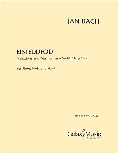 Jan Bach-Eisteddfod-Flute, Viola and Harp-BOOK