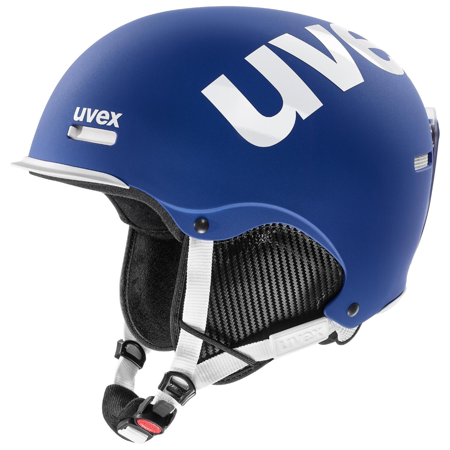 uvex Unisex – Erwachsene hlmt 50 Skihelm, Cobalt-White mat, 52-55