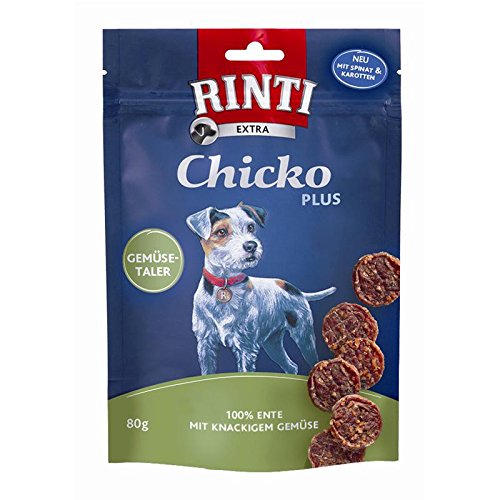 Rinti Extra Chicko Plus Gemüsetaler mit Ente,12er Pack (12 x 80 g)