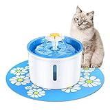 LANGING Katzenbrunnen Automatischer Wasserspender für Haustiere, für Hunde und Katzen
