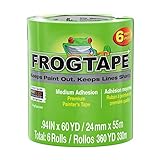 FrogTape Multi-Surface Maler-Band: 0.94 in. x 60 yds. (Grün) / 6-pack [6 rollen/pack]